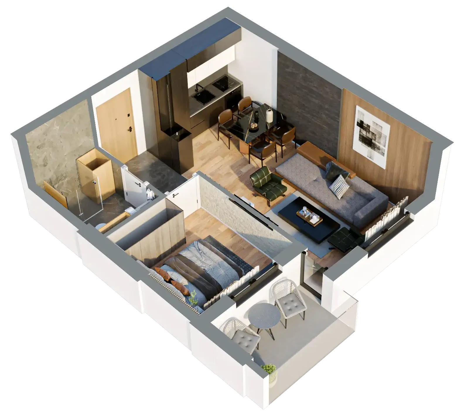 one bedroom apartment